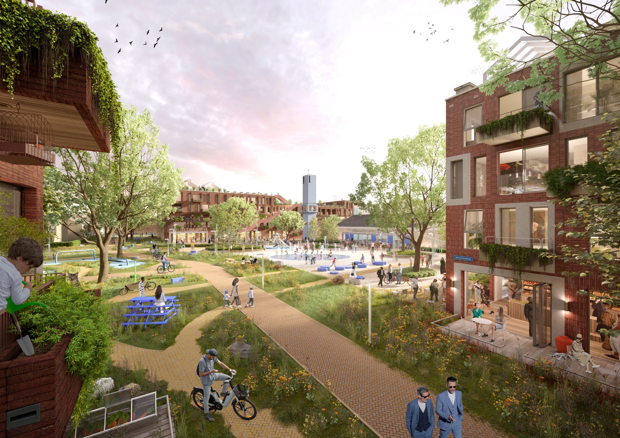 2b. Renders gebiedsvisie door Koen